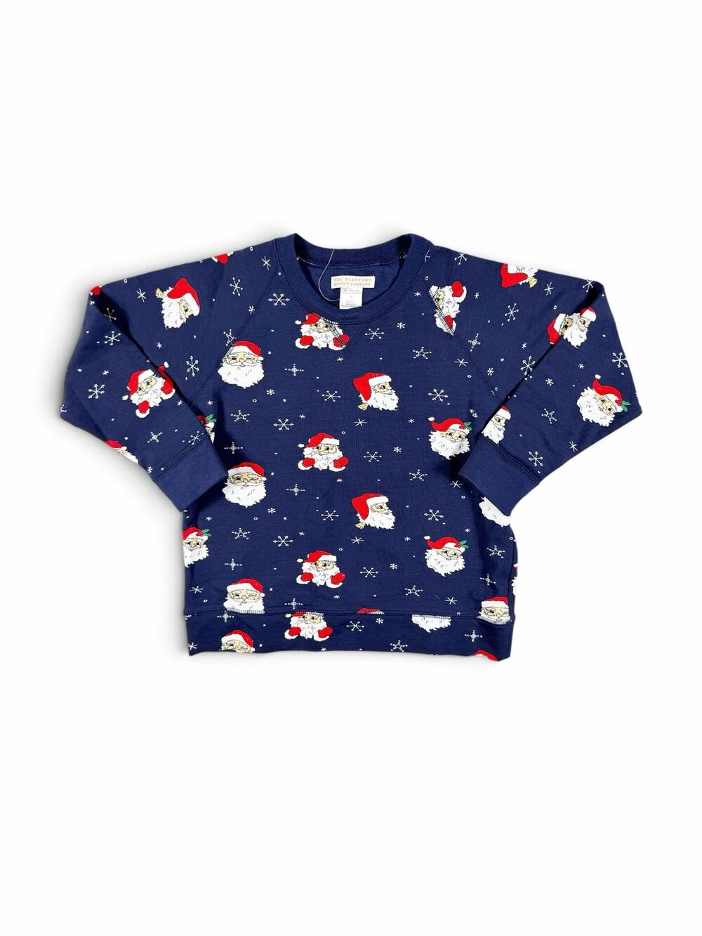 NEW The Beaufort Bonnet Company Santa Christmas French Terry Sweatshirt Size 8
